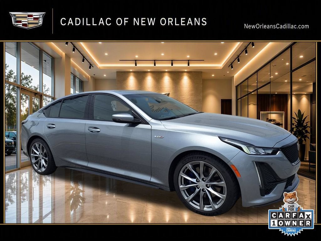 2023 Cadillac CT5-V V-Series in Argent Silver Metallic — front three-quarter view