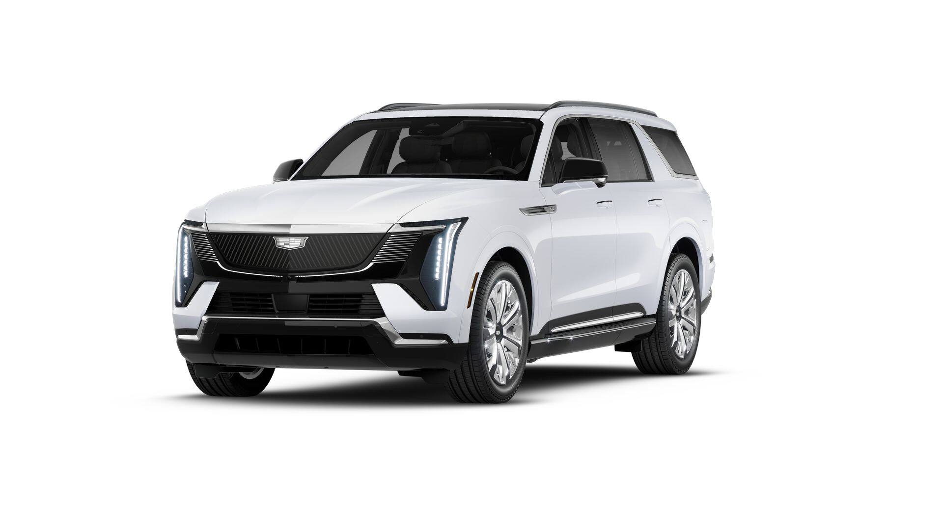 2026 Cadillac ESCALADE IQL Luxury in Vibrant White Tricoat — front three-quarter view