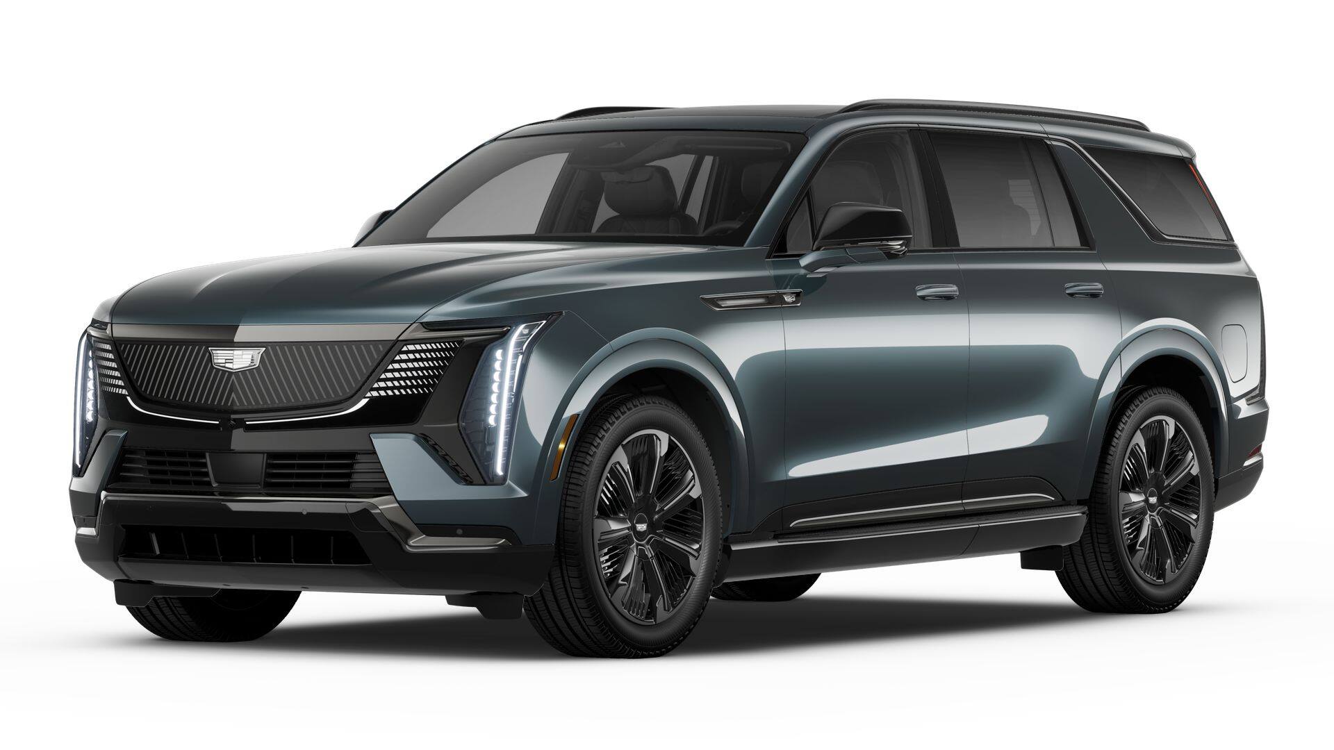 2026 Cadillac ESCALADE IQL Sport in Deep Space Metallic — front three-quarter view