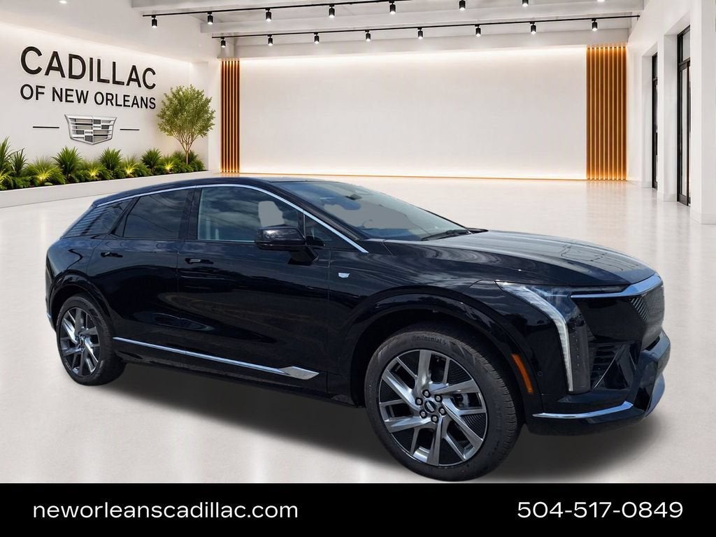 2026 Cadillac OPTIQ Luxury in Black Raven — front three-quarter view